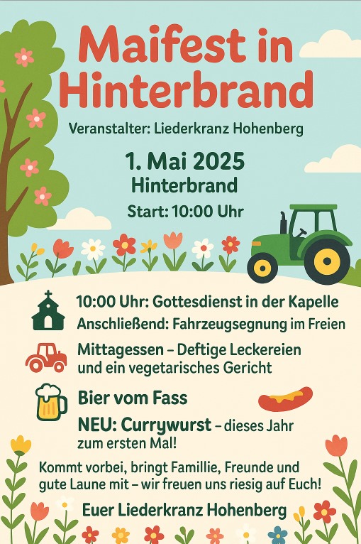 Maifest Flyer Hinterbrand 2025